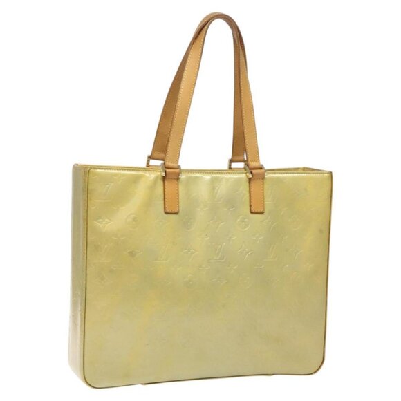 LOUIS VUITTON Monogram Vernis Columbus Tote Bag Gris - Picture 1 of 16